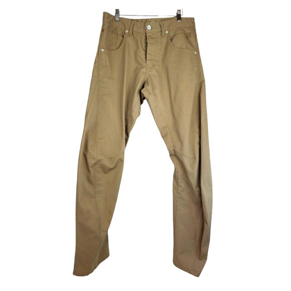 Jack and Jones Dale Twisted Banana Pant Size 34 x 32 in Camel Gusseted - Picture 1 of 16